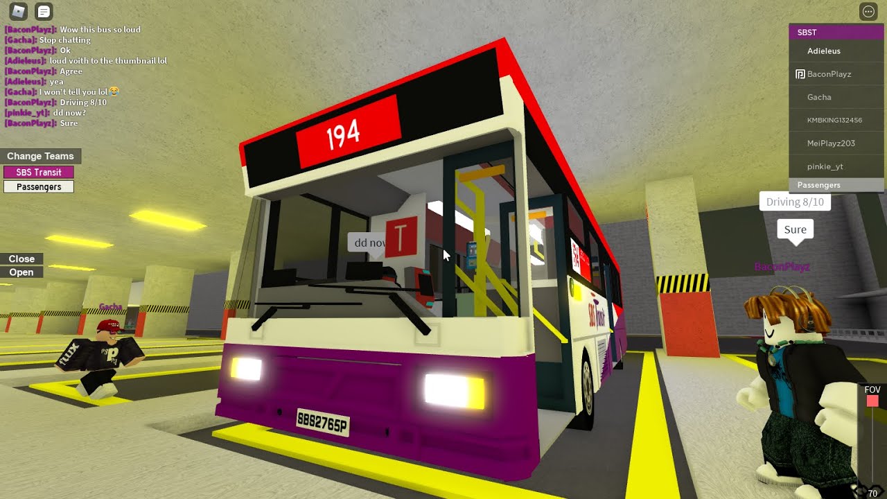 [Roblox/SBST] Loud Voith + Chatting Time (Ft. BaconPlays/ QT_Transportation/Pinkie_YT) - Volvo B10M