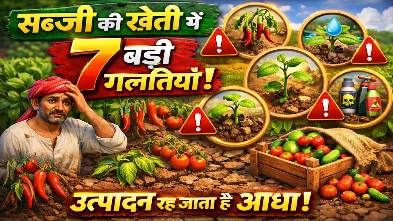 7 खतरनाक गलतियाँ जो सब्जी की फसल बर्बाद कर देती हैं | किसान जरूर देखें