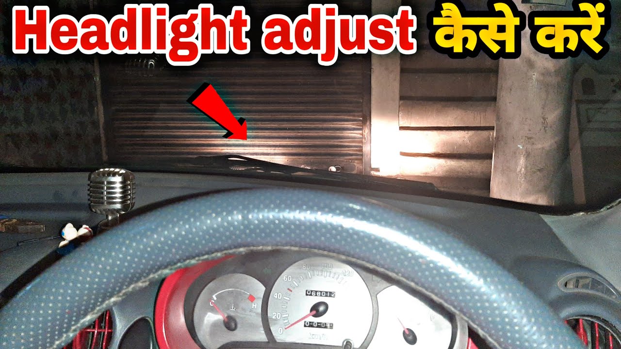 How to Adjust Headlight Beam Santro | One Side Headlight beam Not Working Santro | saleem ki gali