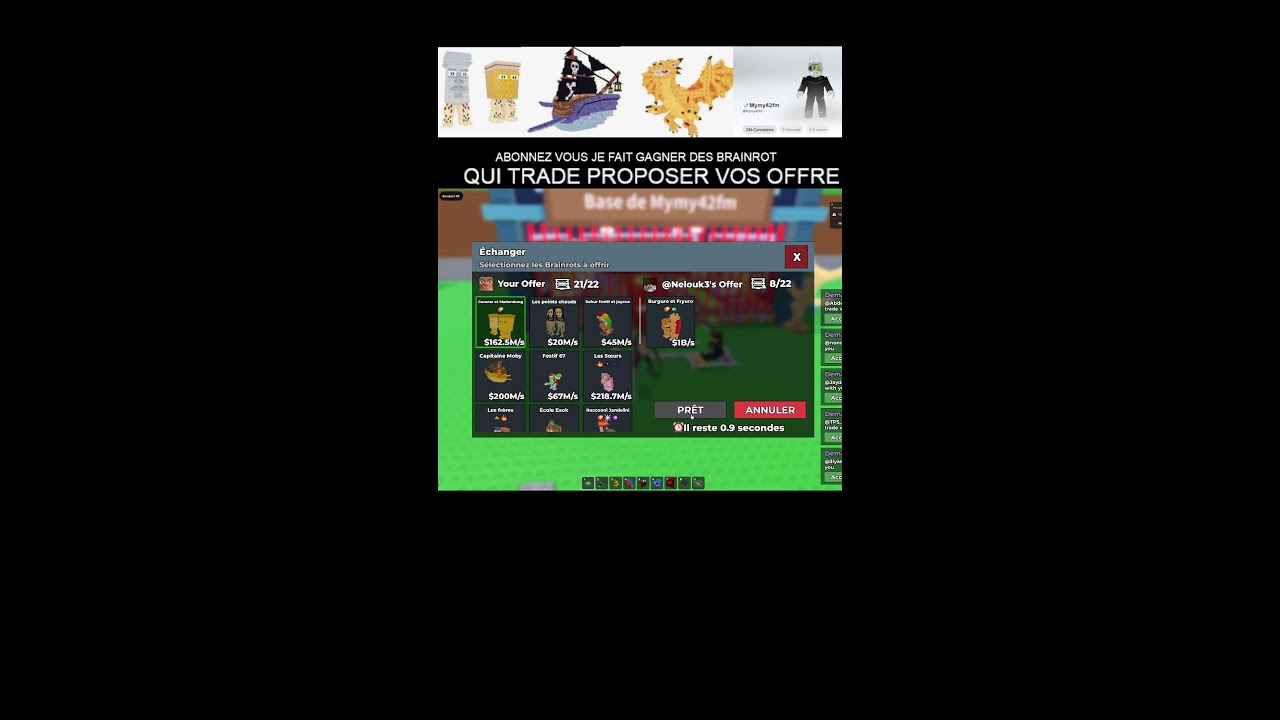 Les gars live chill venez trade avec la machine ou sans aussi pvp mais pas duel