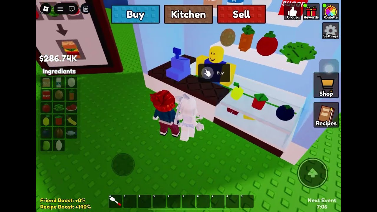 playing craft food!!😊