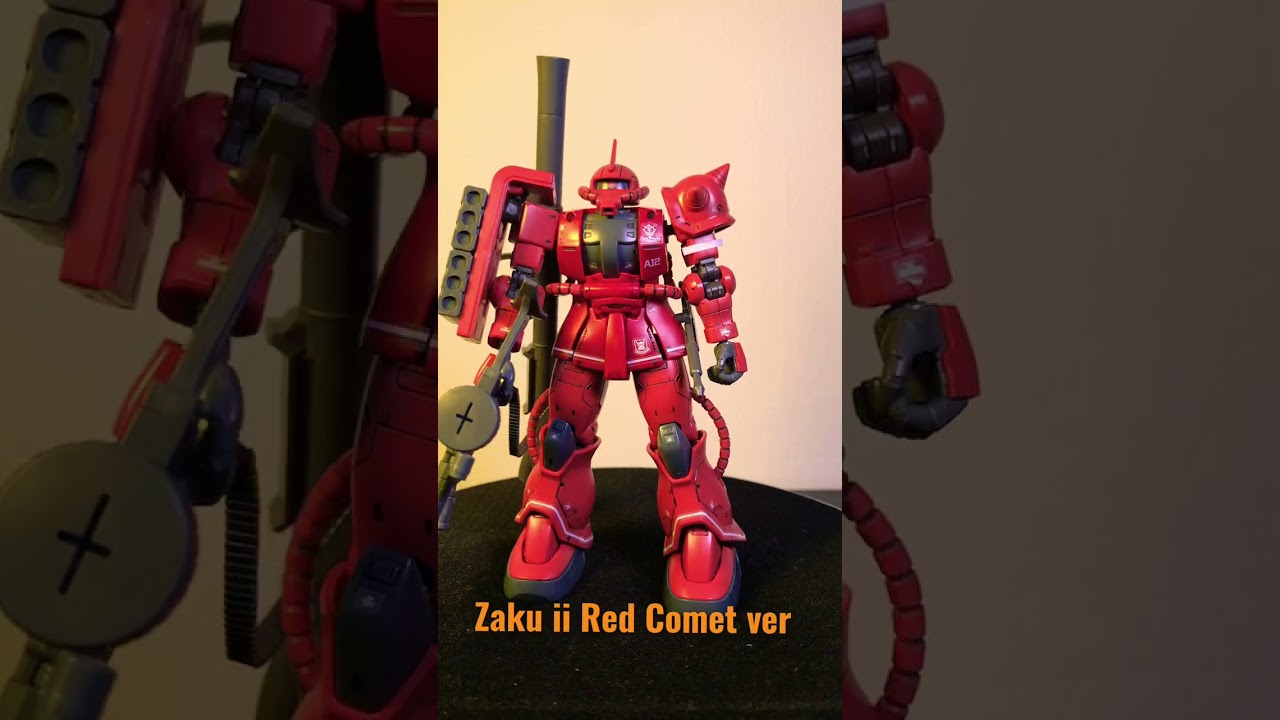 ZAKU II MS -06S RED COMET VER BUILD #gundam #shorts #shortsvideo #reels #matkilau #gunpla #tiktok