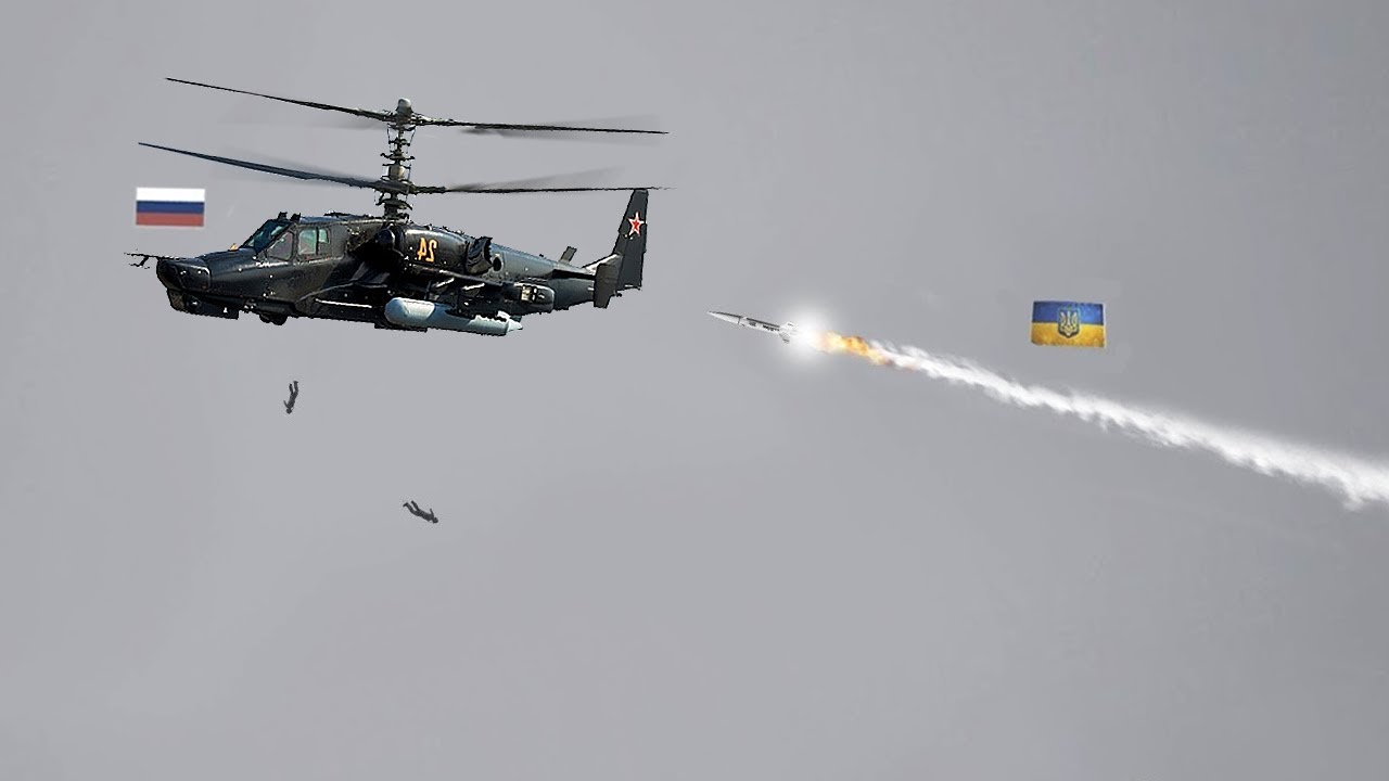 Россия в шоке! Российский самолет Камов Ка-50 «Черная акула» сбит украинским зенитным комплексом.
