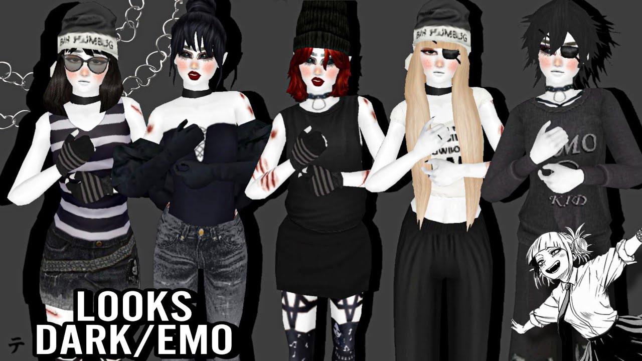 IDEIAS DE LOOKS DARK/EMO FEMININO! 🖤 || Avakin Life