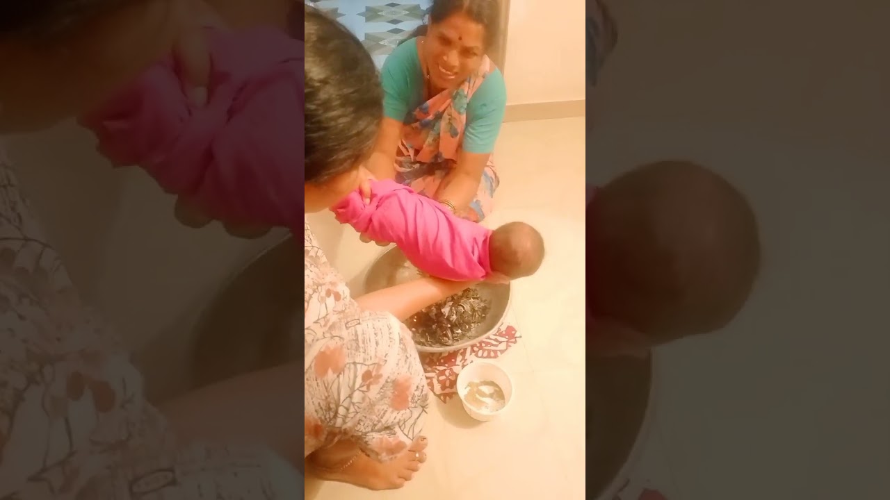 #बाळाचा मेकअप कोणी केला..😂👶 बाळाला धुरी कशी दिली....