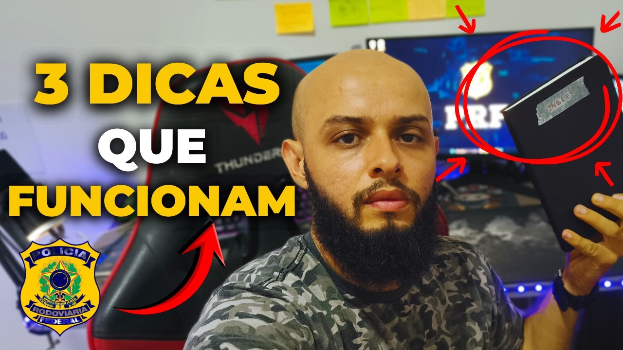 Como estou estudando INGLÊS para o concurso da PRF