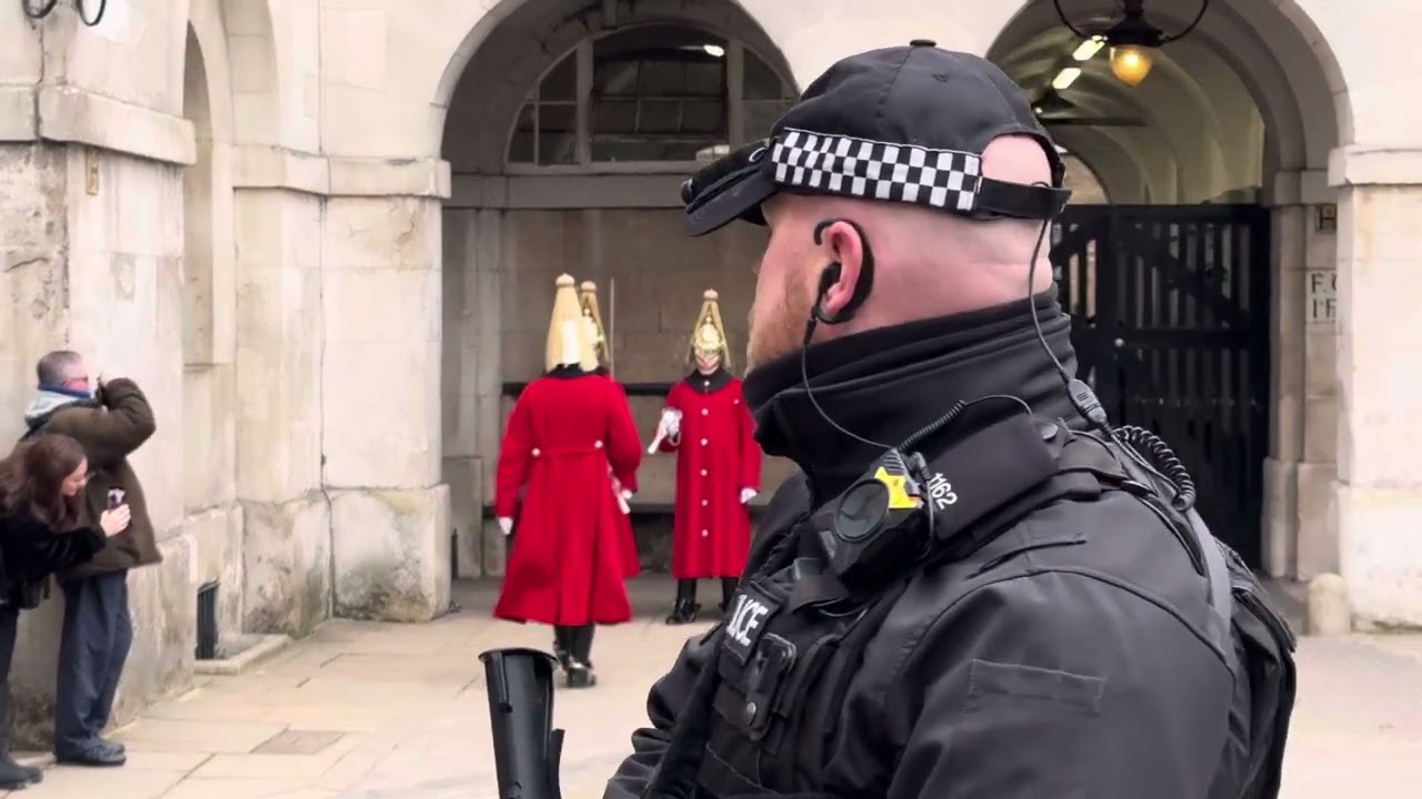 Ignorant Stubborn Tourists Told Off by Armed Police Officers