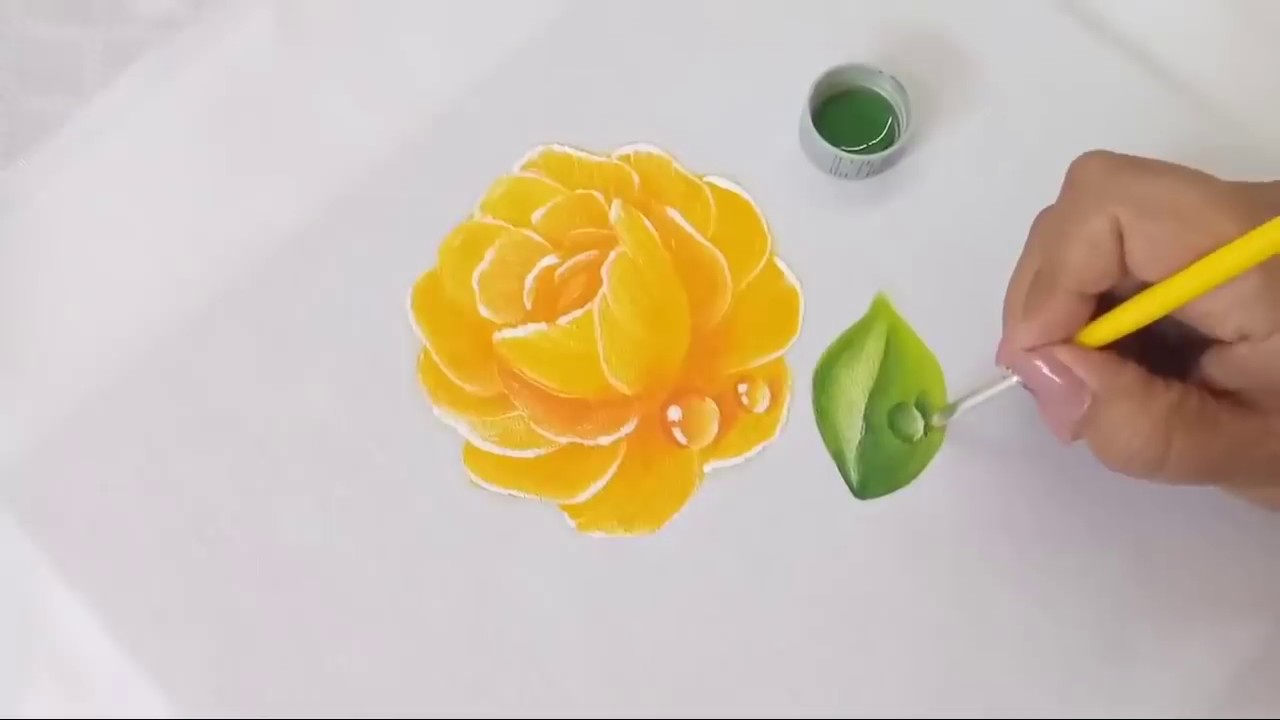 Pintura En Tela Como Pintar Gotas De Agua