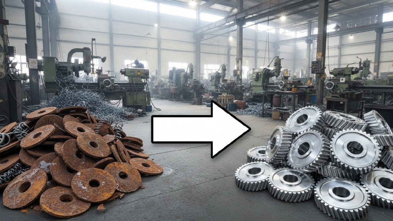 From RUST to PRECISION: Making a Gear on a Lathe from Old Iron