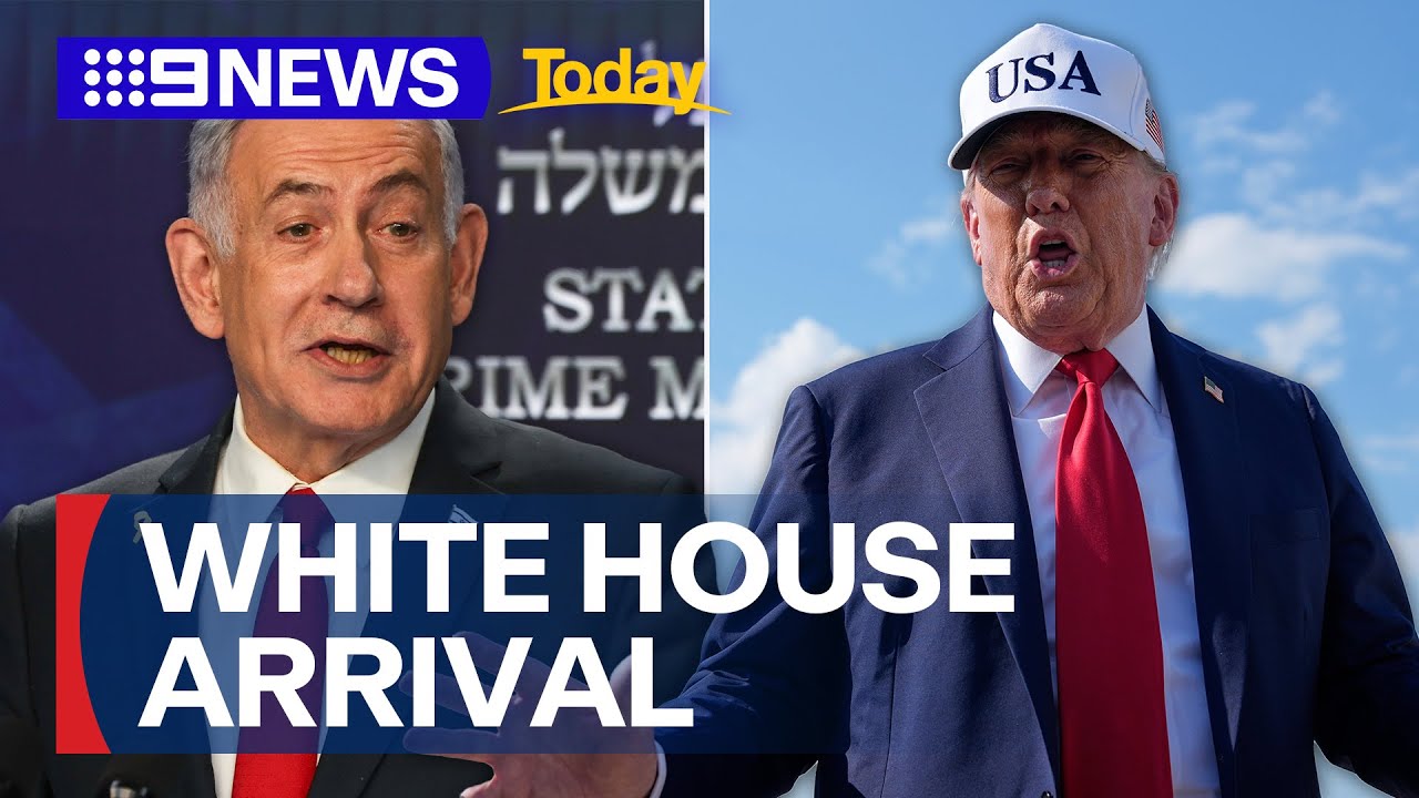 Benjamin Netanyahu has touched down in Washington DC | 9 News Australia