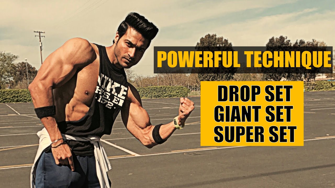 Most POWERFUL Techniques |  DROP Set vs GIANT Set vs SUPER Set | by Guru Mann