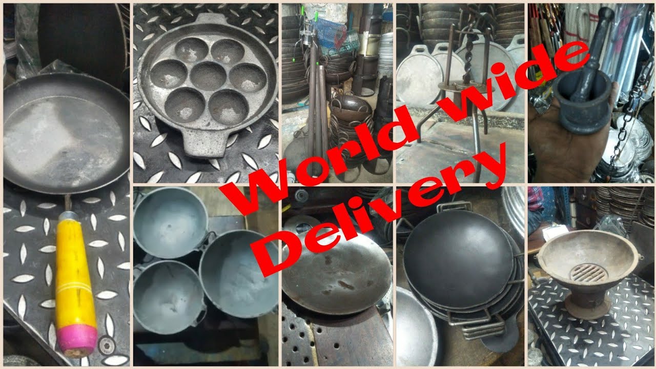 இரும்பு பாத்திரங்கள் இவ்வளவு வகைகள் இருக்கா??|Where to buy Iron Utensils |