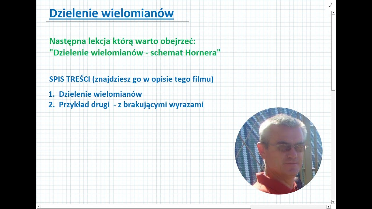 Dzielenie wielomianów - Matematyka Liceum i Technikum