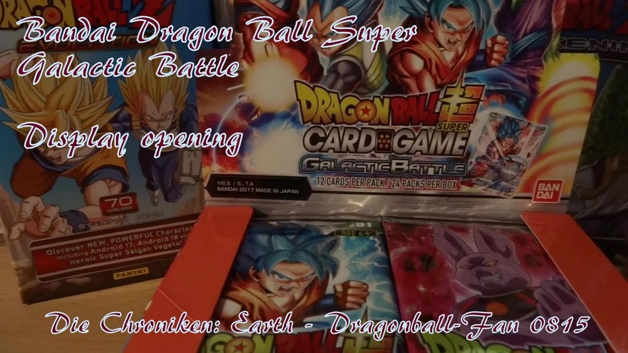 Bandai - Dragonball Super TCG Gallactic Battle Booster Display opening (Deutsch/German)
