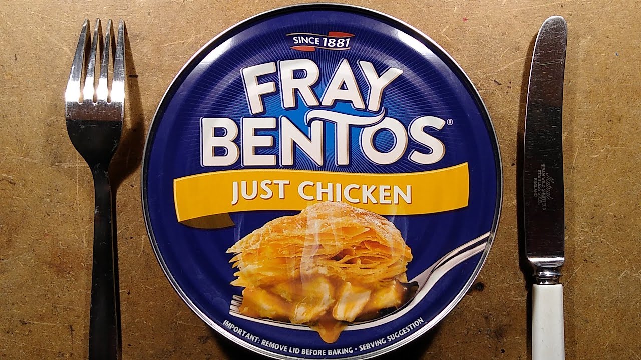 Inside a Fray Bentos chicken pie