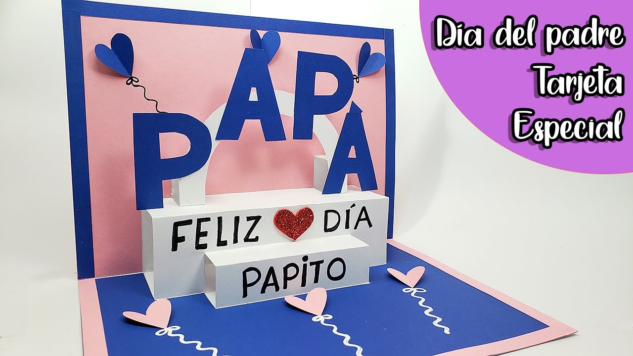 🍀Como hacer una tarjeta para el DÍA DEL PADRE ⭐️ Handmade easy Card Fathers Day 🍻
