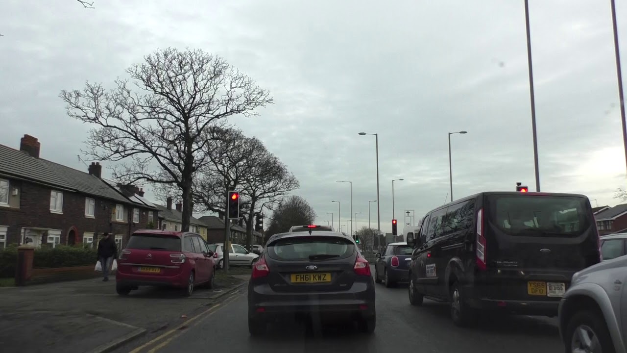 Driving On Walton Vale, Longmoor Lane & Valley Road, Liverpool, England 29th January 2017