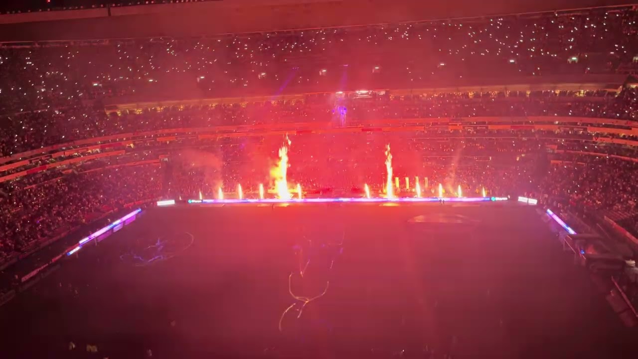Show de luces Estadio Azteca América vs Cruz Azul 26 mayo 2024 no tengo derechos de autor