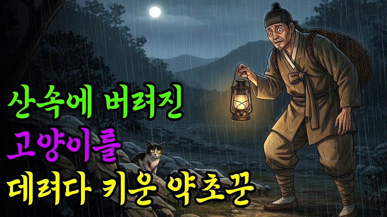 깊은 산속에 버려진 고양이를 데려다 키운 약초꾼, 며칠 뒤 밝혀진 고양이의 정체는..? | 오디오북 | 야담 | 민담 | 옛날이야기 | 전설 | 설화