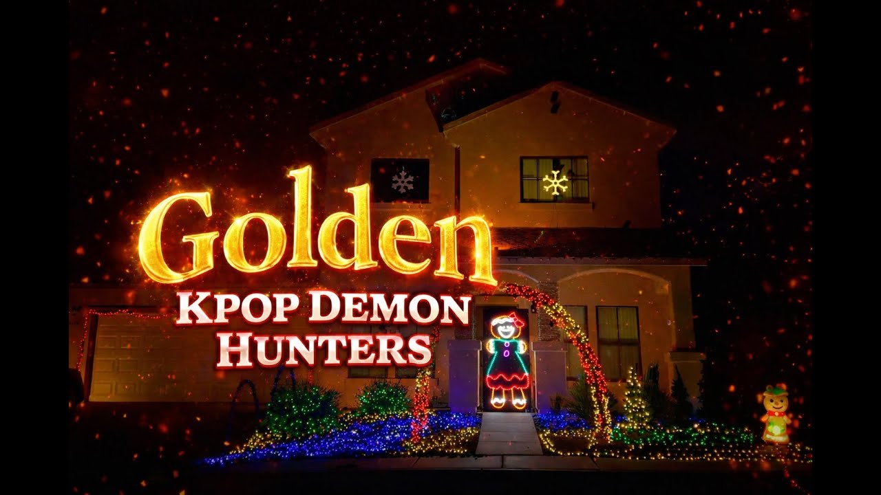 Golden - Kpop Demon Hunter Christmas Light Show 2025