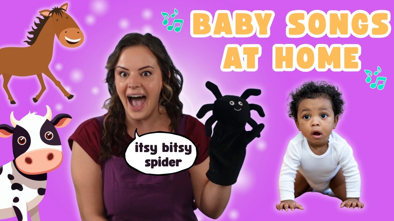 Baby Songs - Learning at Home With Miss Katie - Baby Videos