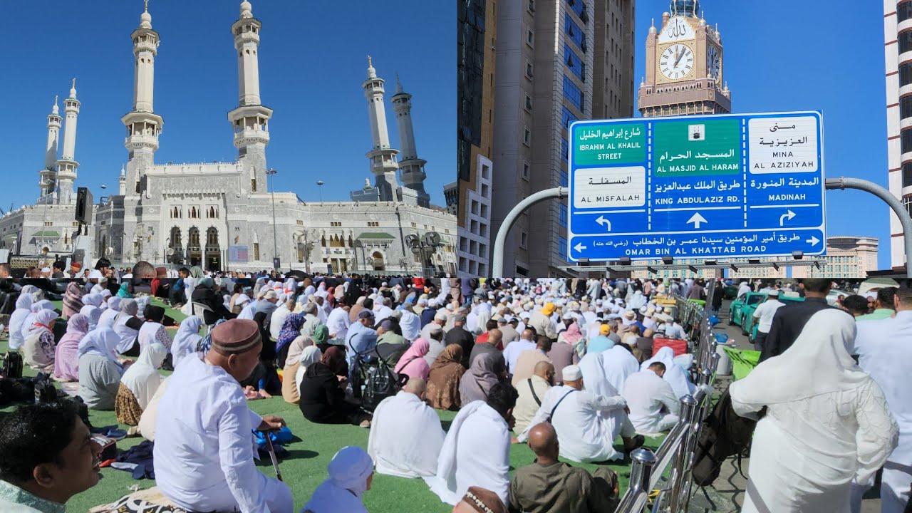 شاهد أجواء وزحمة يوم الجمعة في المسجد الحرام