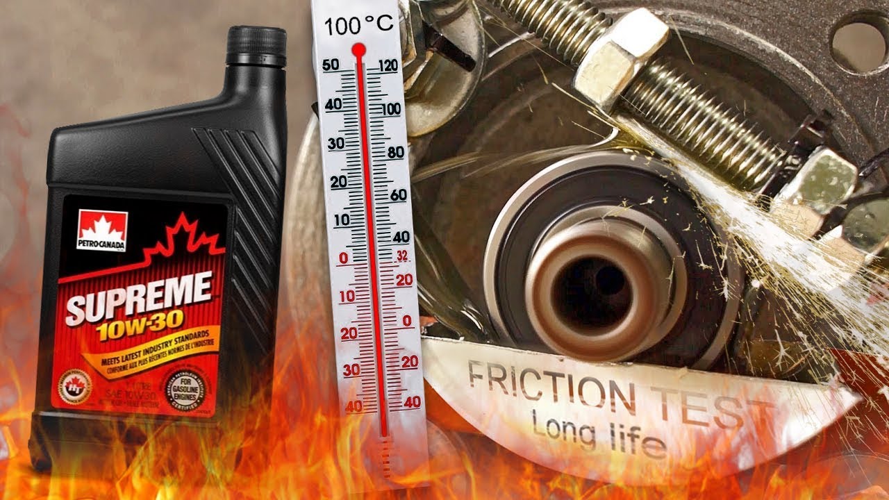 Petro Canada Supreme 10W30 Насколько эффективно масло защищает двигатель? 100 ° С