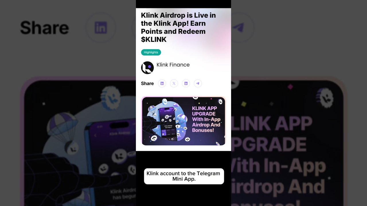 Klink Token Airdrop