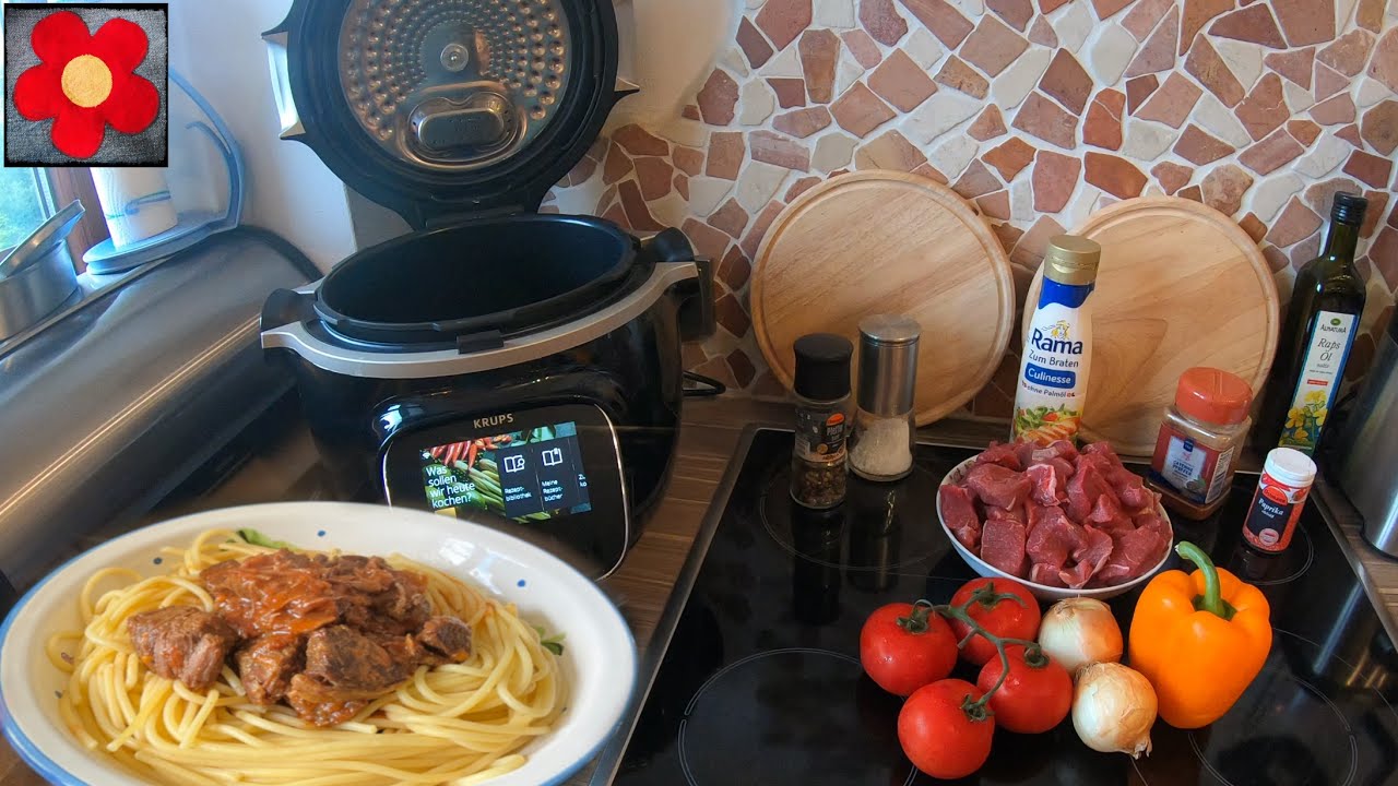 COOK4ME Gulasch mit Spaghetti