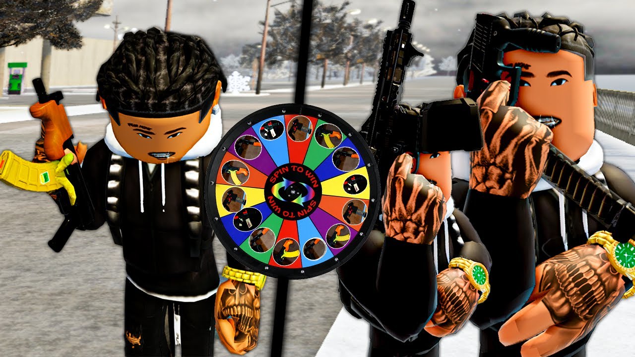 Я крутил колесо, но только с оружием из Gamepass в Philly Streetz 2 Roblox!
