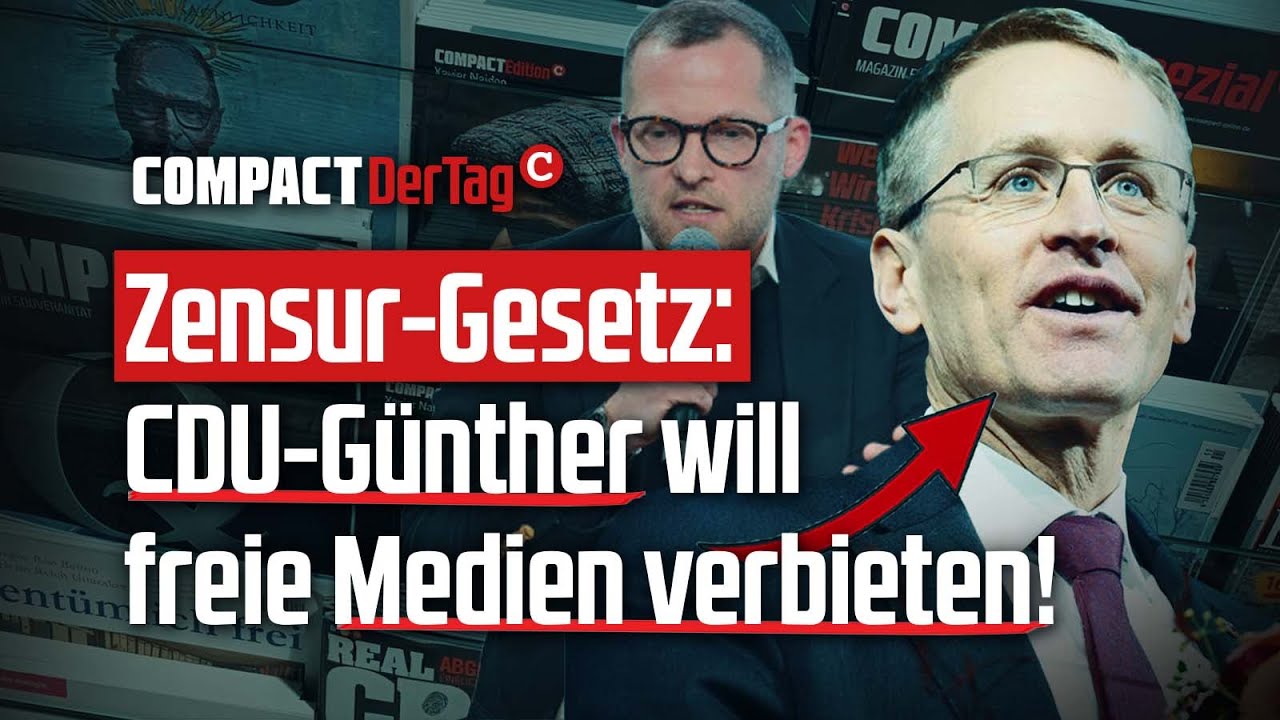 Zensur-Gesetz: CDU-Günther will freie Medien verbieten!💥