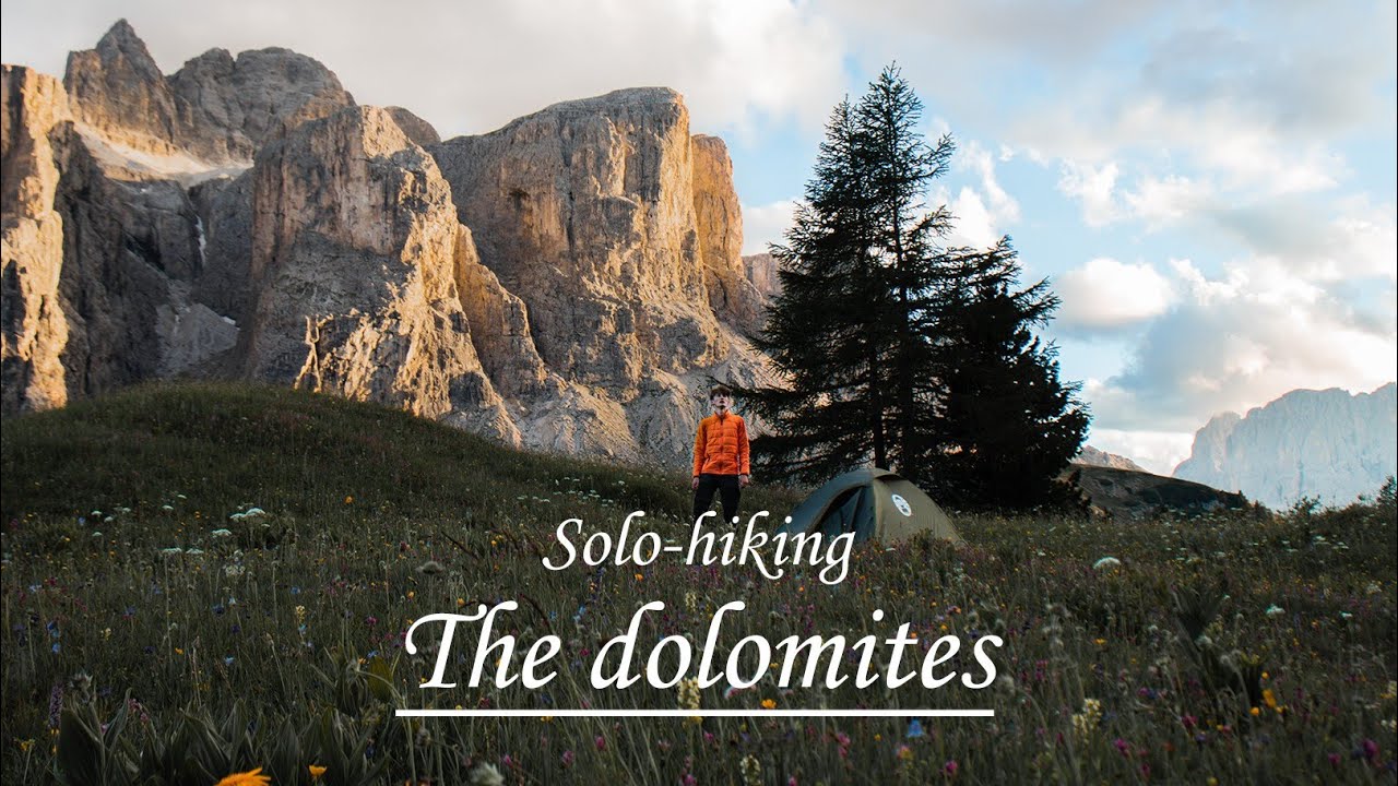 Solo hiking 140km in the Dolomites