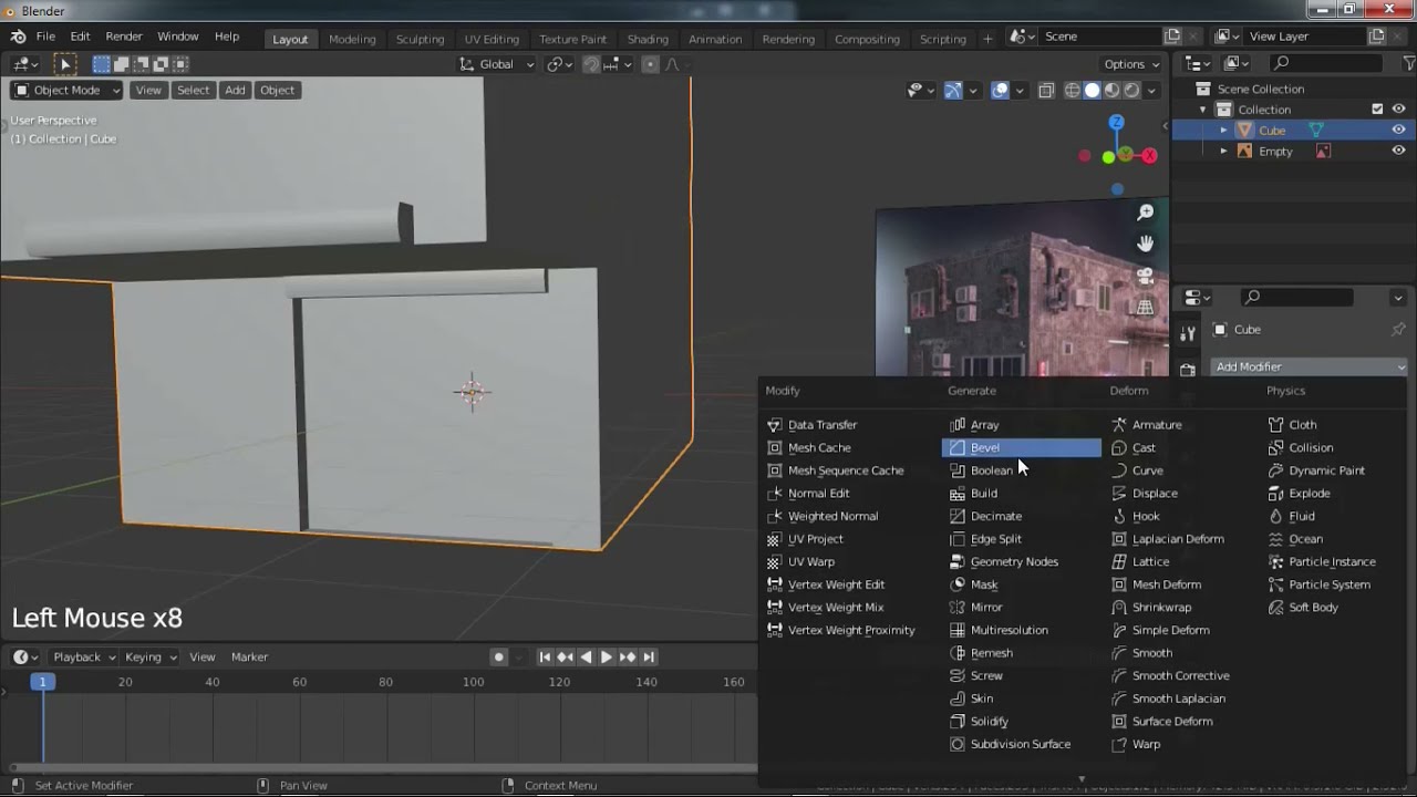 Cyberpunk Night City Motel Blender 2.92 - Part 1