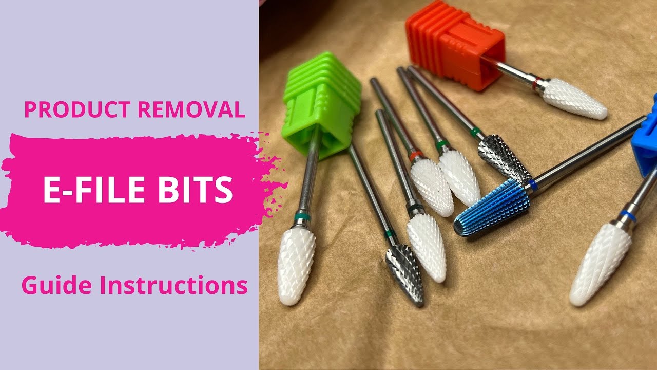Removal Nail Drill Bits Guide | What e-file bits to use for product removal!