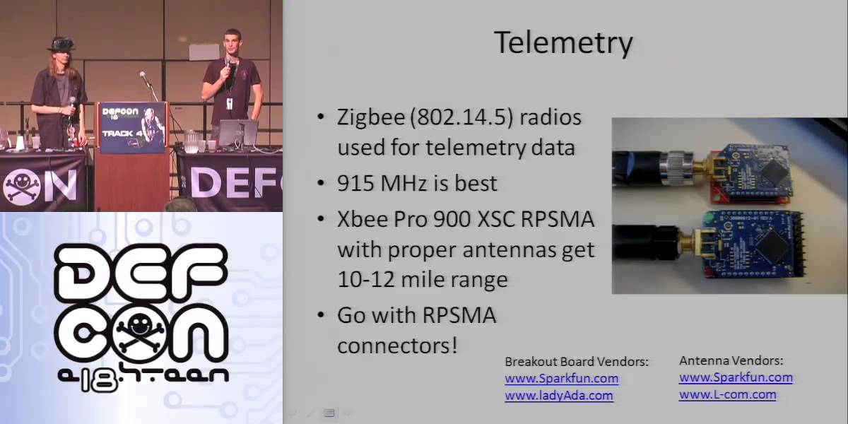 DEF CON 18 - Michael Weigand, Renderman & Mike Kershaw - Build your own UAV 2.0