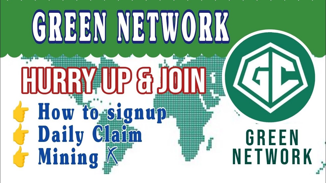 Green Network || New mining app || How to Register