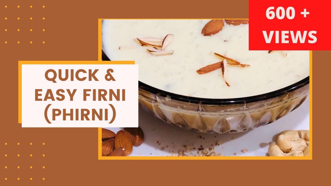 Quick and easy Firni /Phirni / Rice Flour Pudding ||Быстро и легко Фирни || 