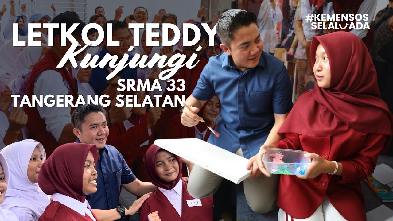 Letkol Teddy Indra Wijaya Mengunjungi SRMA 33 Tangerang Selatan 