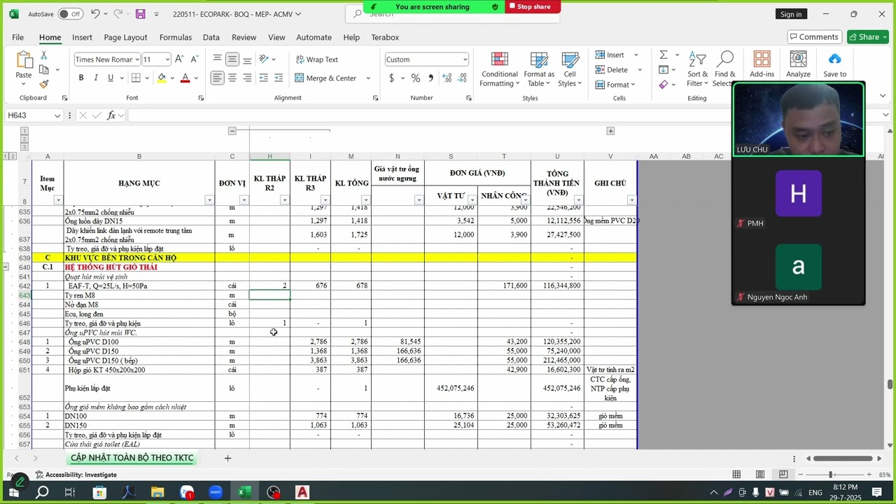 HƯỚNG DẪN SHOP HVAC VIDEO 6 | Chu Lưu Training MEPF