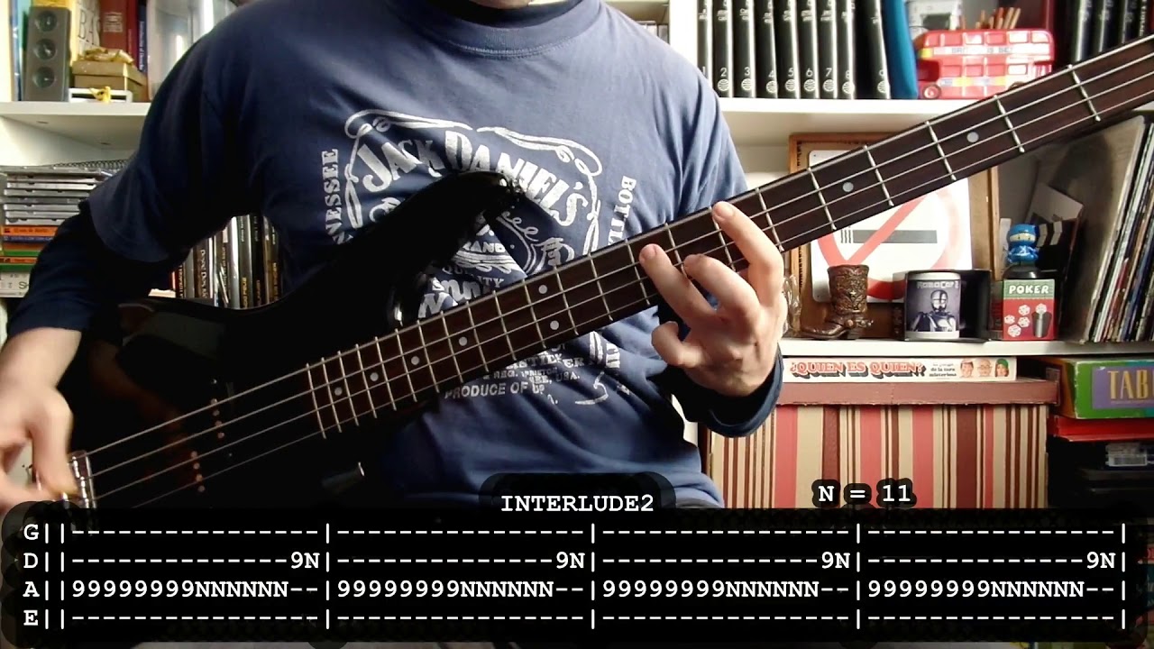ESKORBUTO - Cuidado (bass cover w/ Tabs) [full HD]