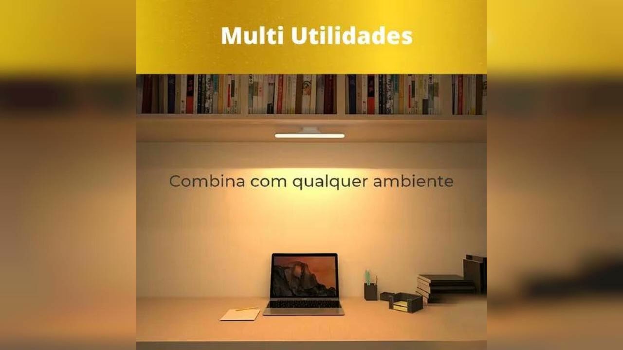 Review: Luminária Led Barra Spot Recarregável S/ Fio Cozinha Armário Estrutura Branco 127/220V