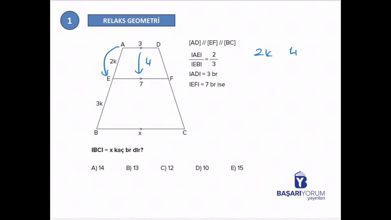 RELAX GEOMETRİ ÜÇGENDE BENZERLİK VE EŞLİK GELİŞTİREN TEST-3
