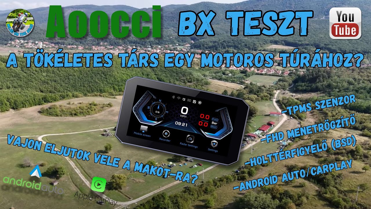 Aoocci BX teszt - A tökéletes társ egy motoros túrához?