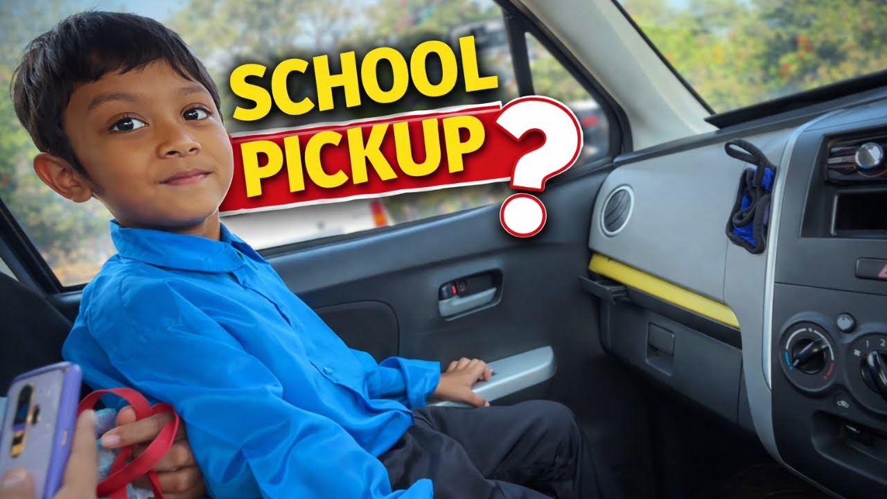 School Pickup + Tree Cutting | CNG Tank Testing & Village Plans | 230/365— clear day-vlog vibes