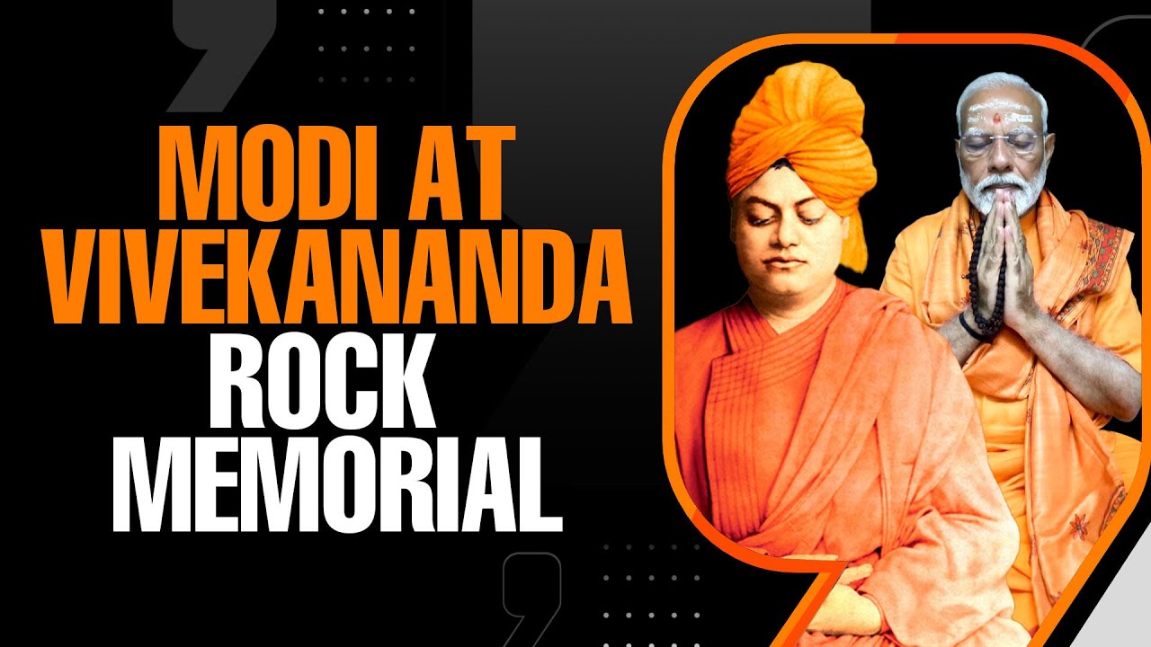 PM Modi meditates at Vivekananda Rock Memorial in Kanniyakumari