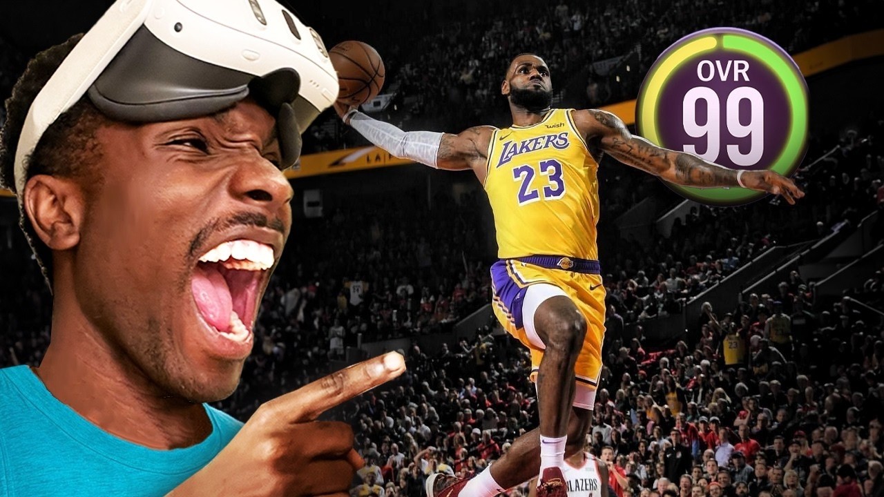 Playing as Lebron James In VR BASKETBALL!! (Gym Class VR)