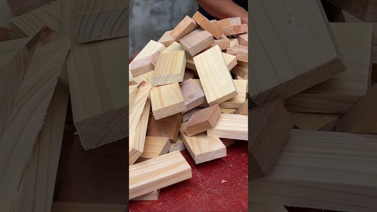 Great Combination Of Scrap Wood And Solid Wood - Beautiful Tea Table Design Part 1
