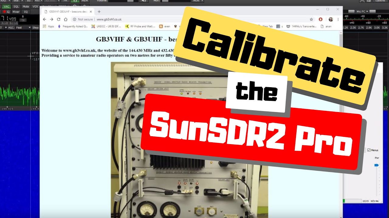 Frequency Calibration with SunSDR2 Pro using  GB3VHF and WSJT-X