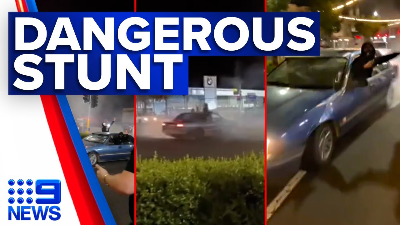 Police investigate as hoons miss major detail while posting wild stunt online | 9 News Australia