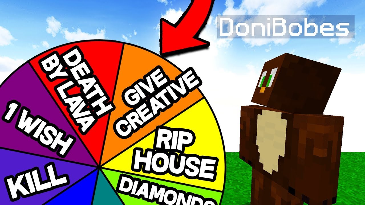 SPIN THE WHEEL TO CHOOSE THE PLAYERS TROLL! (Minecraft Trolling)